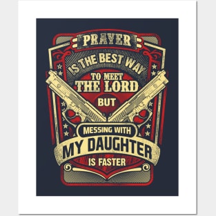 Gun Enthusiast Dad of Daughter Posters and Art